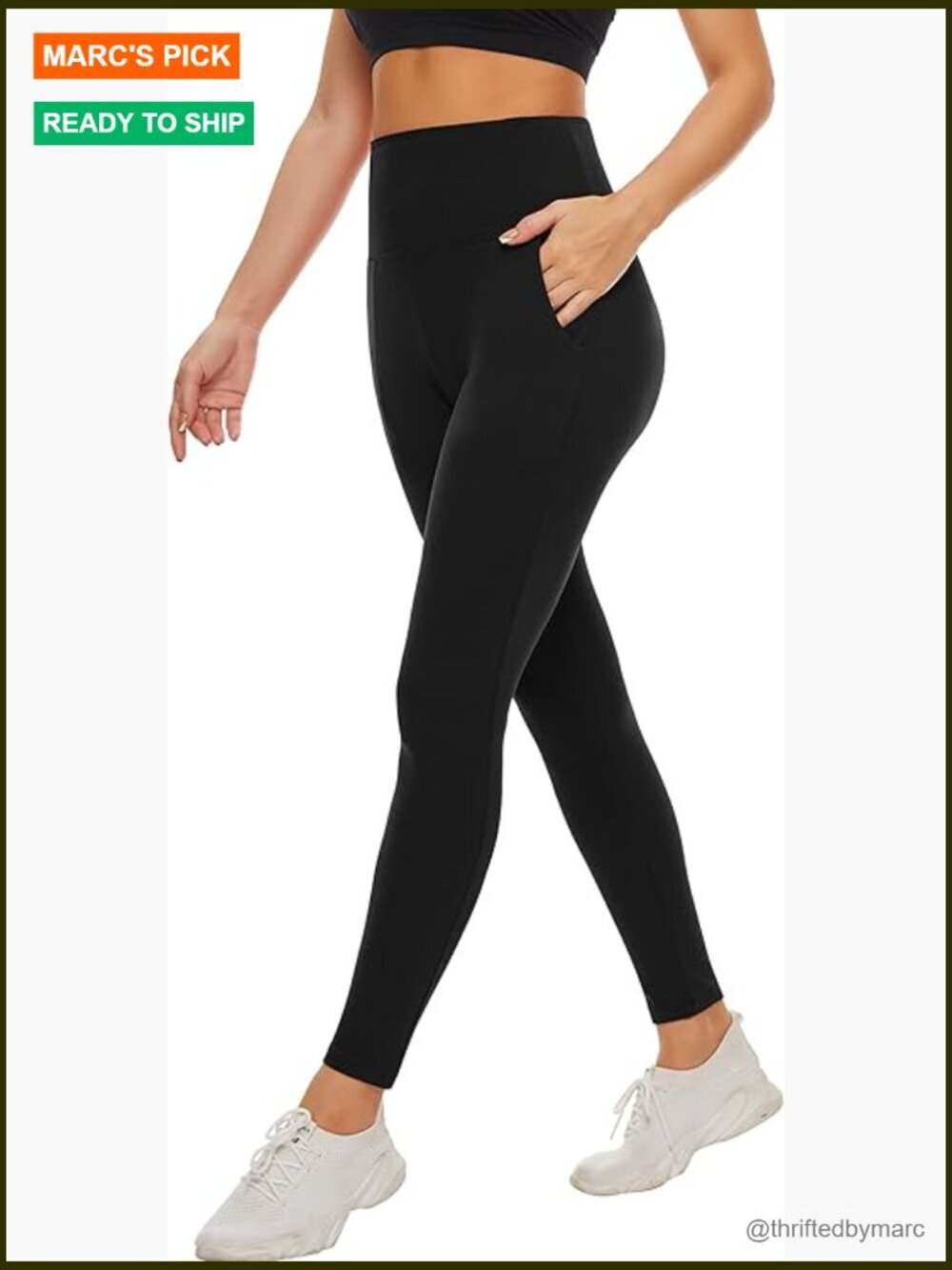 High Waisted Tummy Control Leggings - Buttery Soft No See Through Yoga Pants